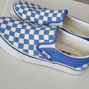 Blue Checkered Vans